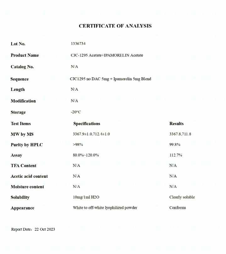 CJC-1295 & Ipamorelin Blend (10mg)